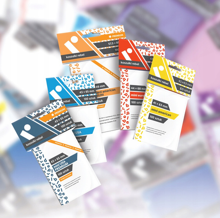 Koszulki na karty Rebel Standard American. (57,5x89 mm) 100 szt.